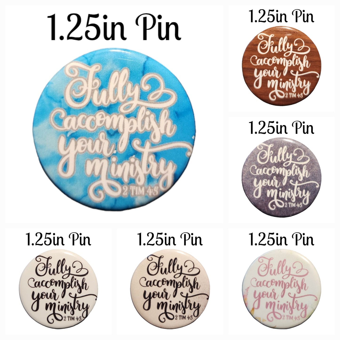 JW - 1.25" Button Pin - Fully Accomplish Your Ministry