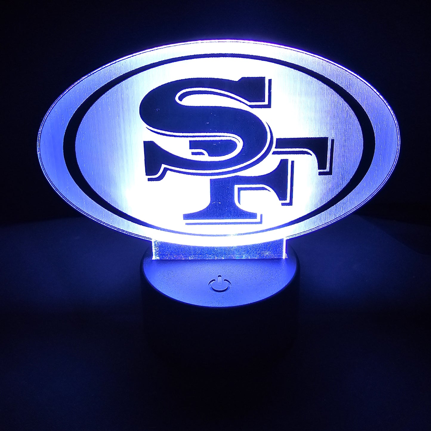 49er - Acrylic Color Changing Night Light (Base and Remote Included)