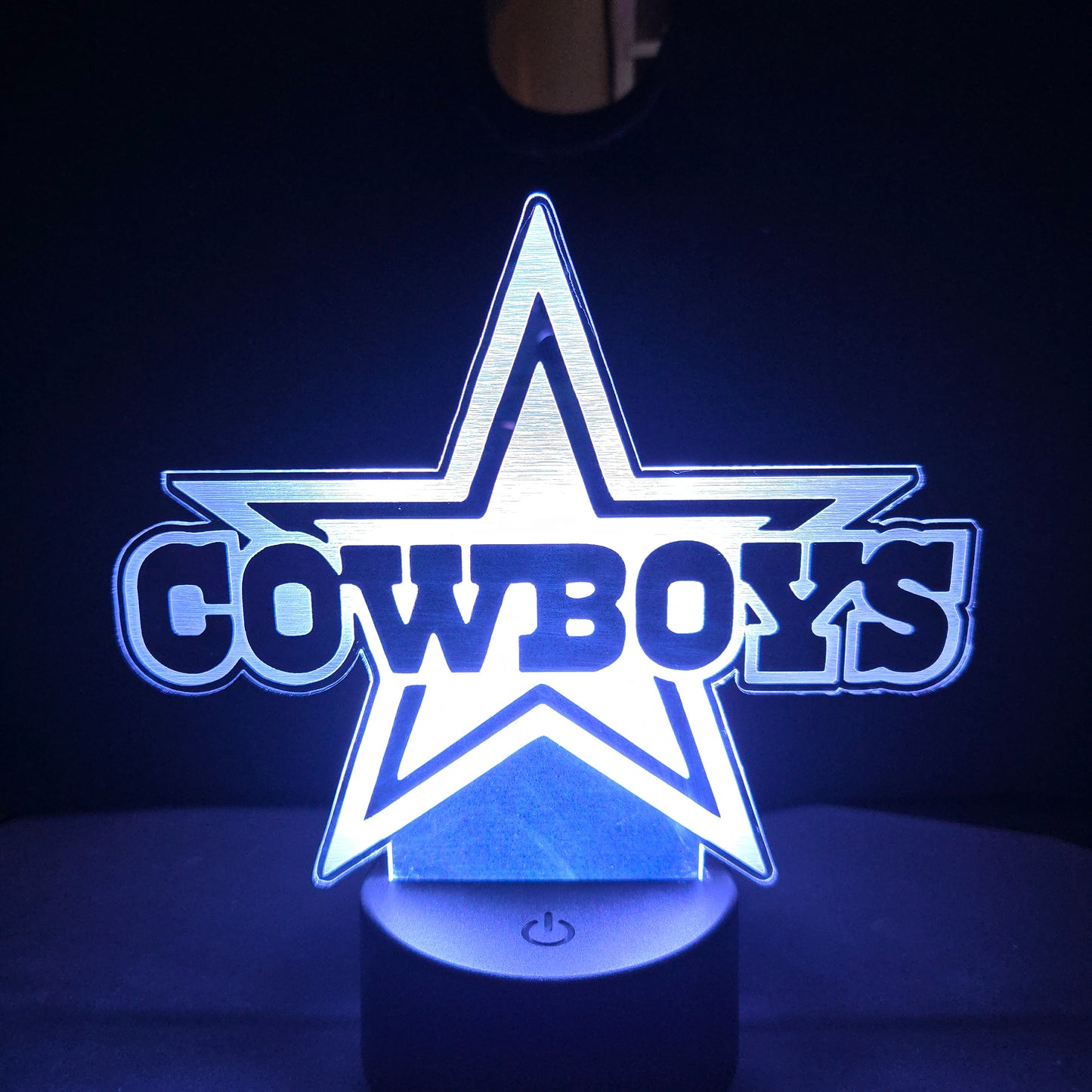 Cowboys - Acrylic Color Changing Night Light (Base and Remote Included)