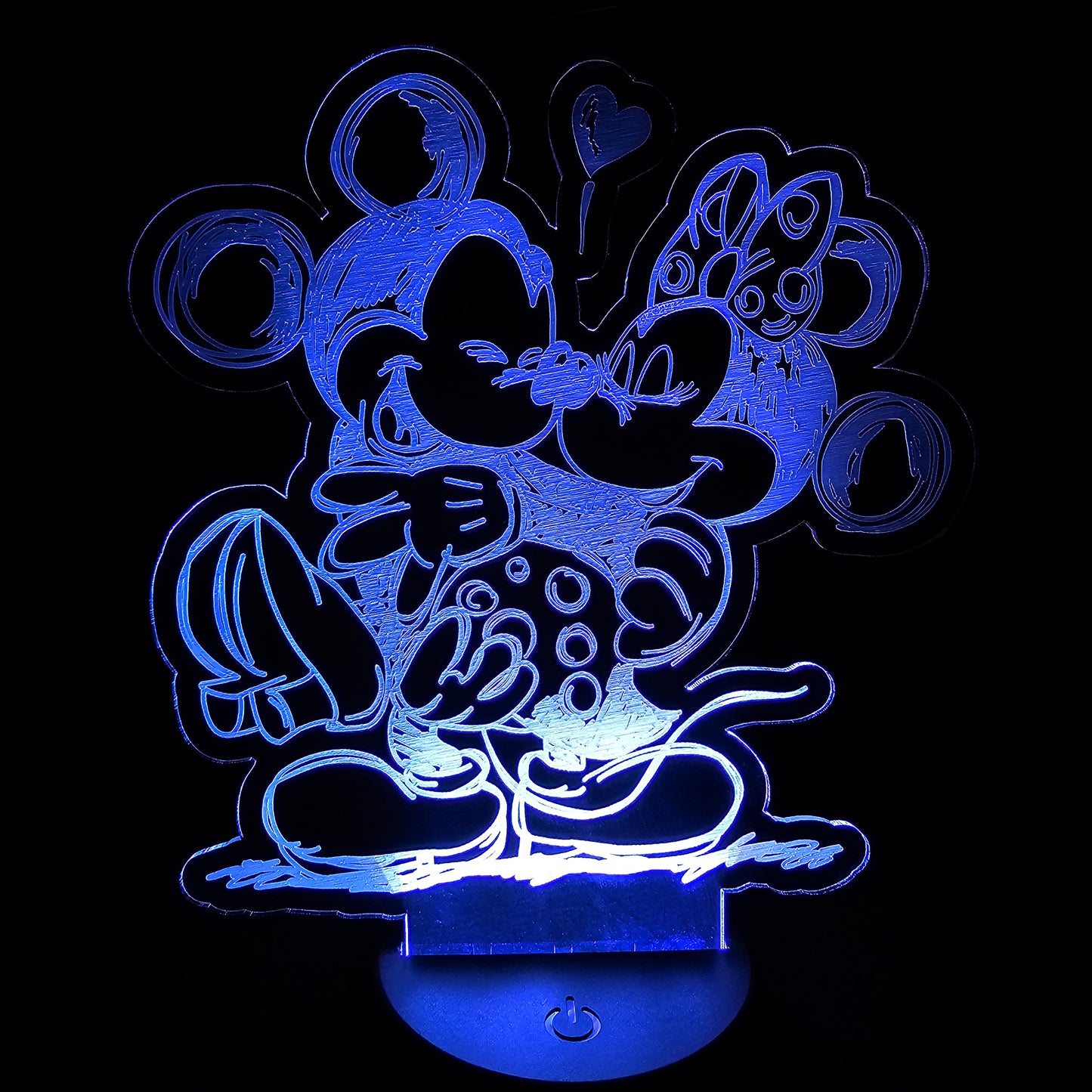 MM Hugging - Acrylic Color Changing Night Light (Base and Remote Included)