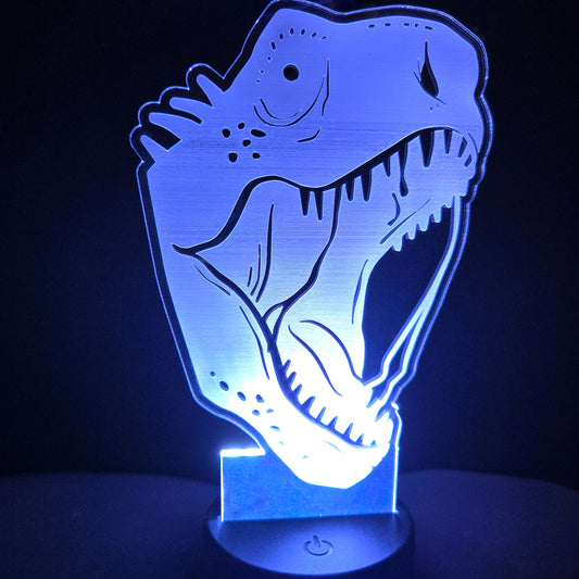 Dinosaur - Acrylic Color Changing Night Light (Base and Remote Included)