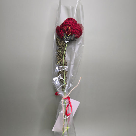Single Crochet Flower [Red Rose] by LCRoo