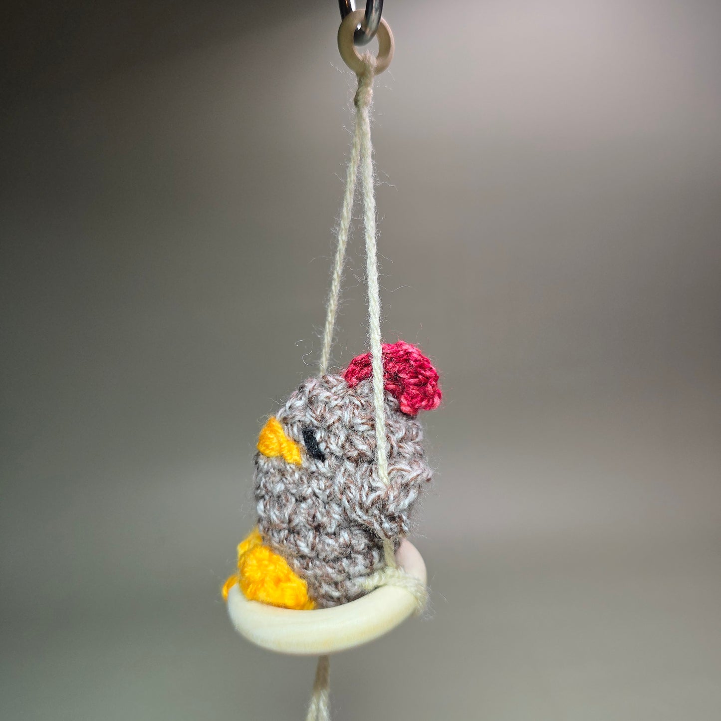 Hanging Crochet Chicken [Heather Swing] by LCRoo