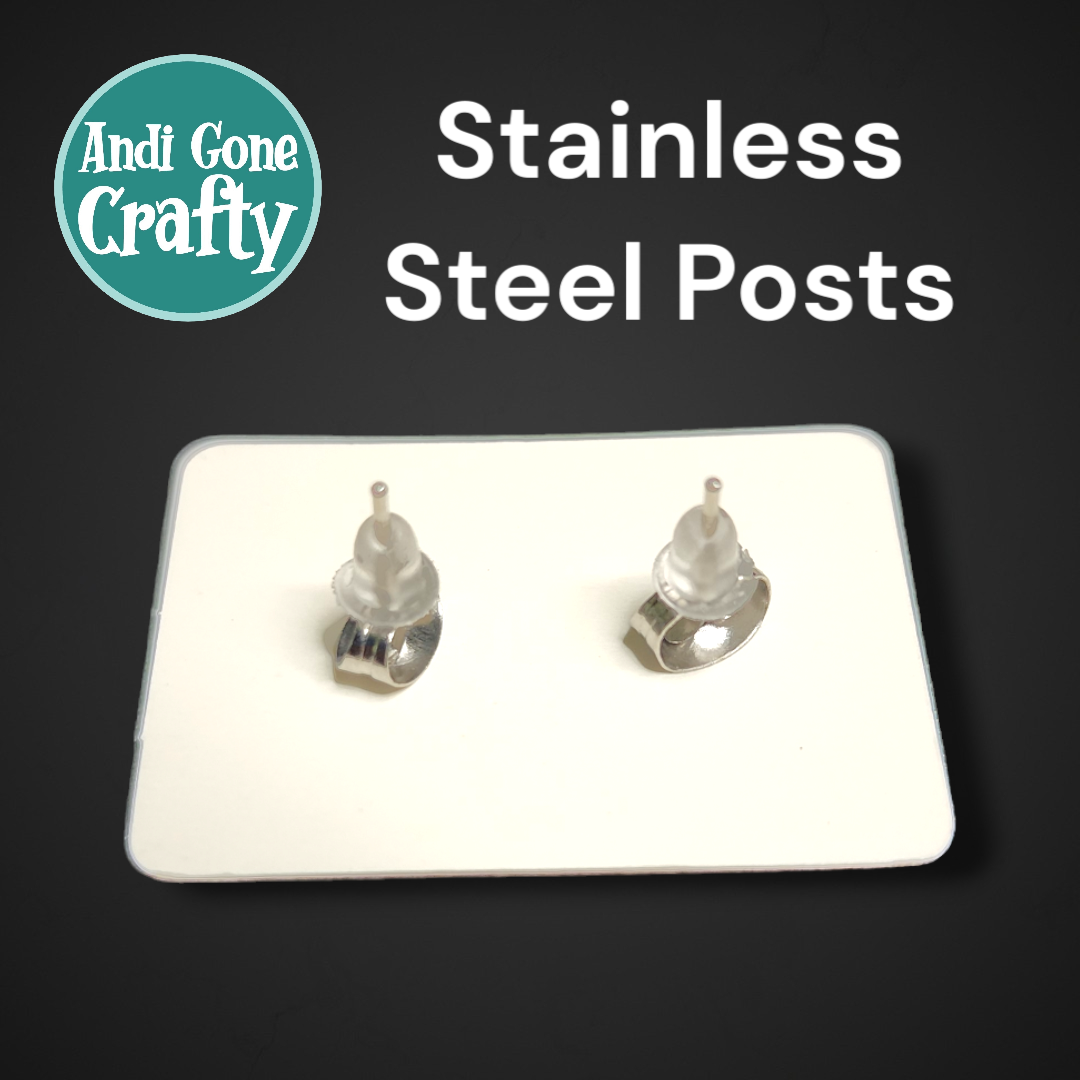 Animal Plants - Stainless Steel Stud Earring