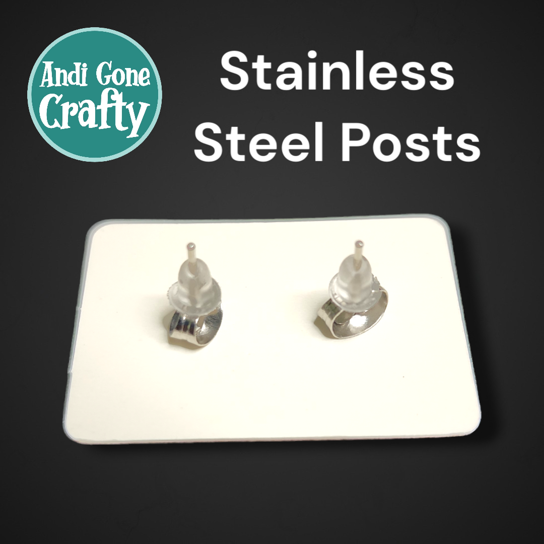 HK  - Character Stainless Steel Stud Earring