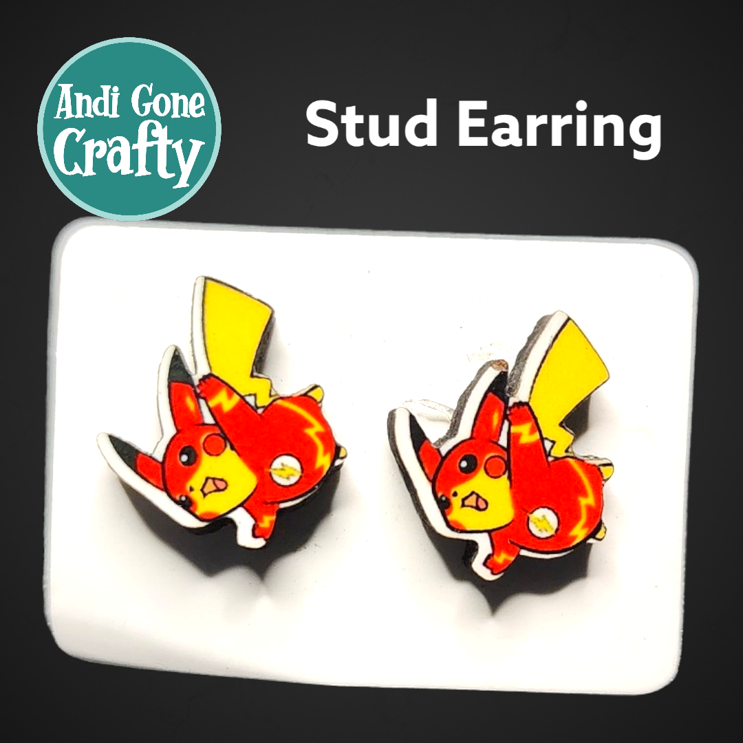 Avenge Pika Pokémon - Character Stainless Steel Stud Earring