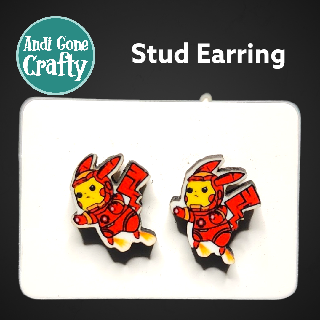 Avenge Pika Pokémon - Character Stainless Steel Stud Earring