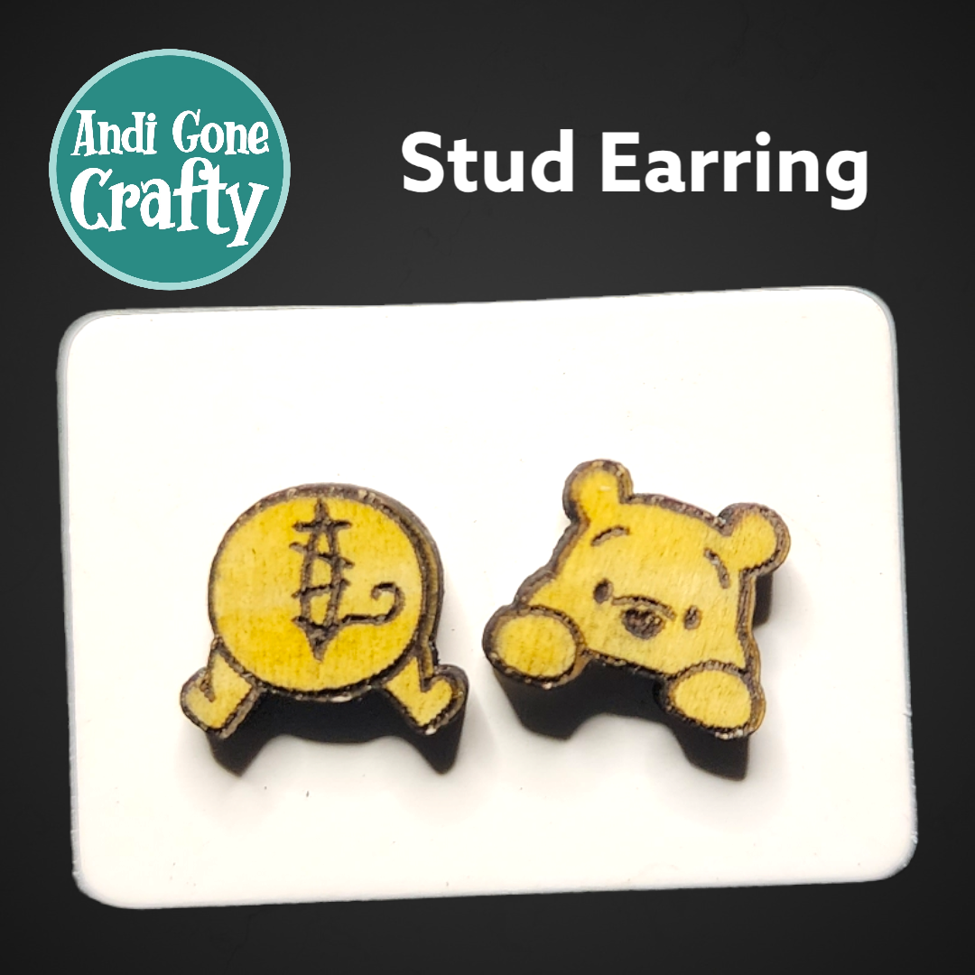 Pooh - Character Stainless Steel Stud Earring