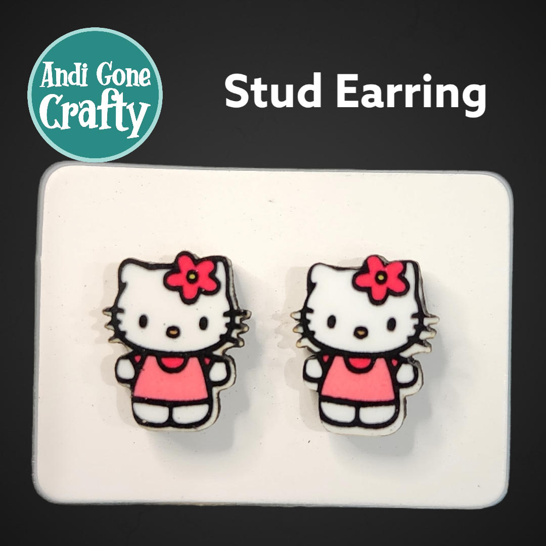 Hello Kitty  - Character Stainless Steel Stud Earring