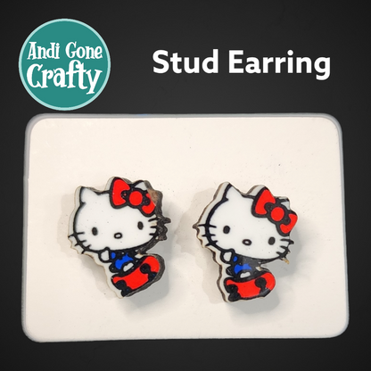 Hello Kitty  - Character Stainless Steel Stud Earring