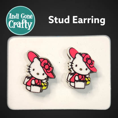 Hello Kitty  - Character Stainless Steel Stud Earring