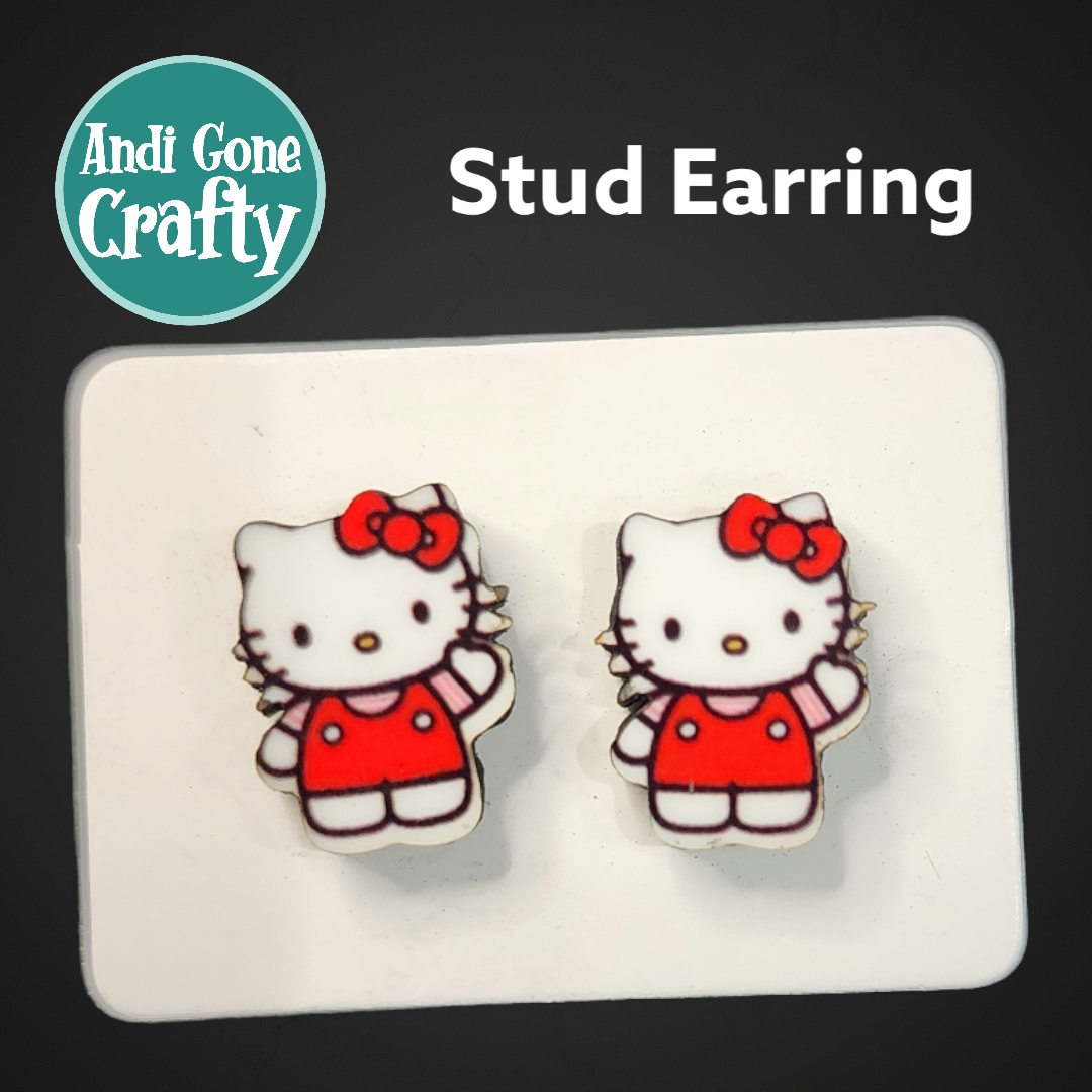Hello Kitty  - Character Stainless Steel Stud Earring
