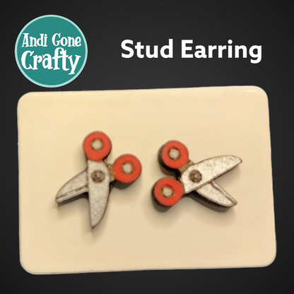 School - Stainless Steel Stud Earring