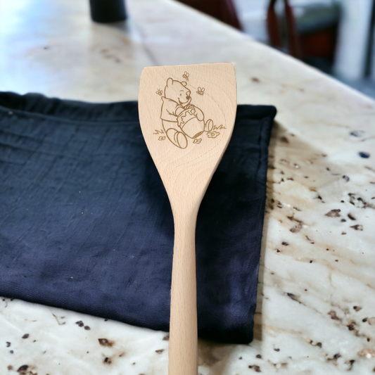 Engraved Wood Cooking Spoons - Character - Pooh