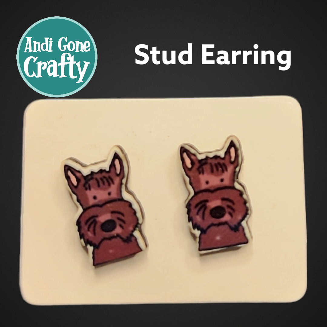 Dogs - Animal Stainless Steel Stud Earring