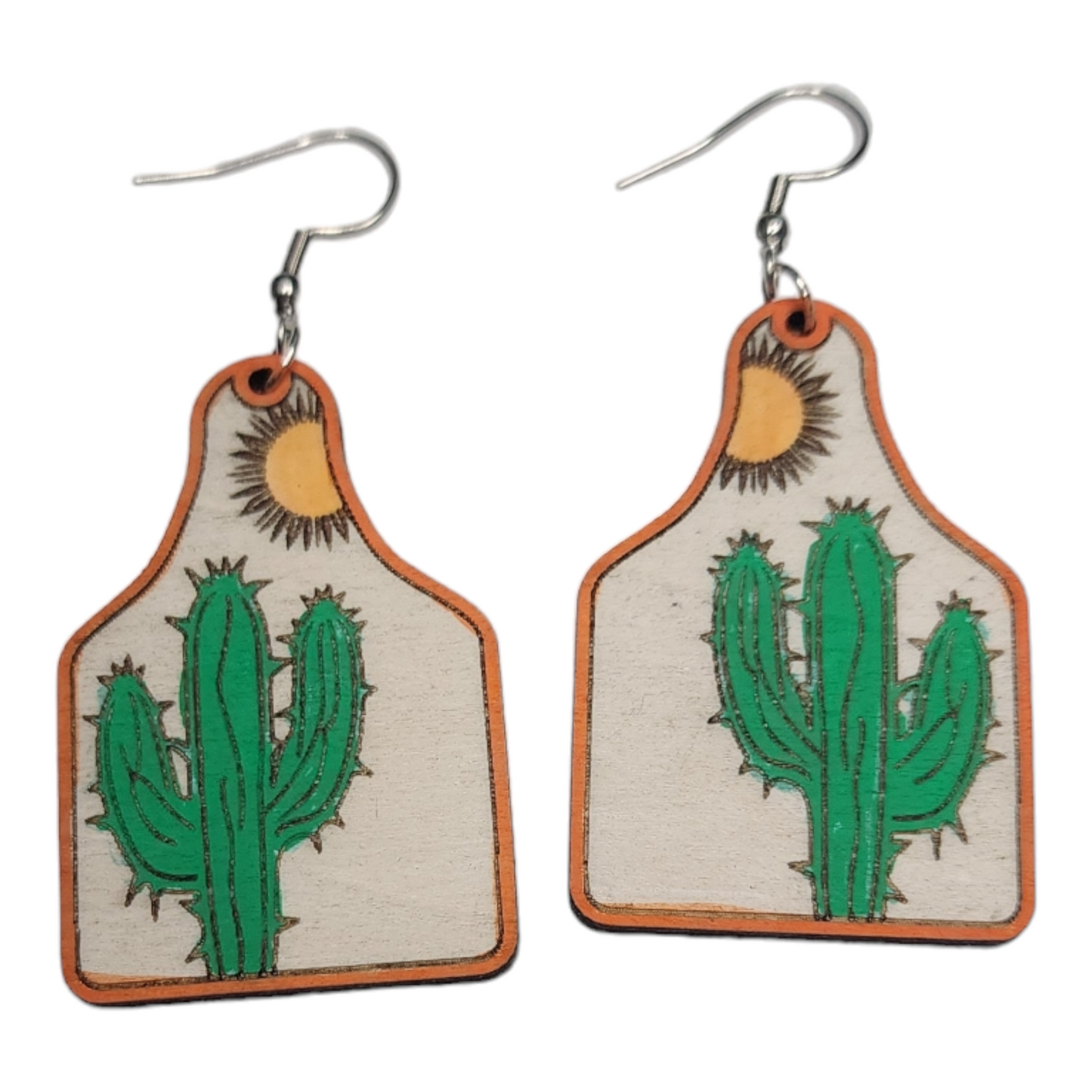 Desert Nature Dangle Earring Stainless Steel Hooks