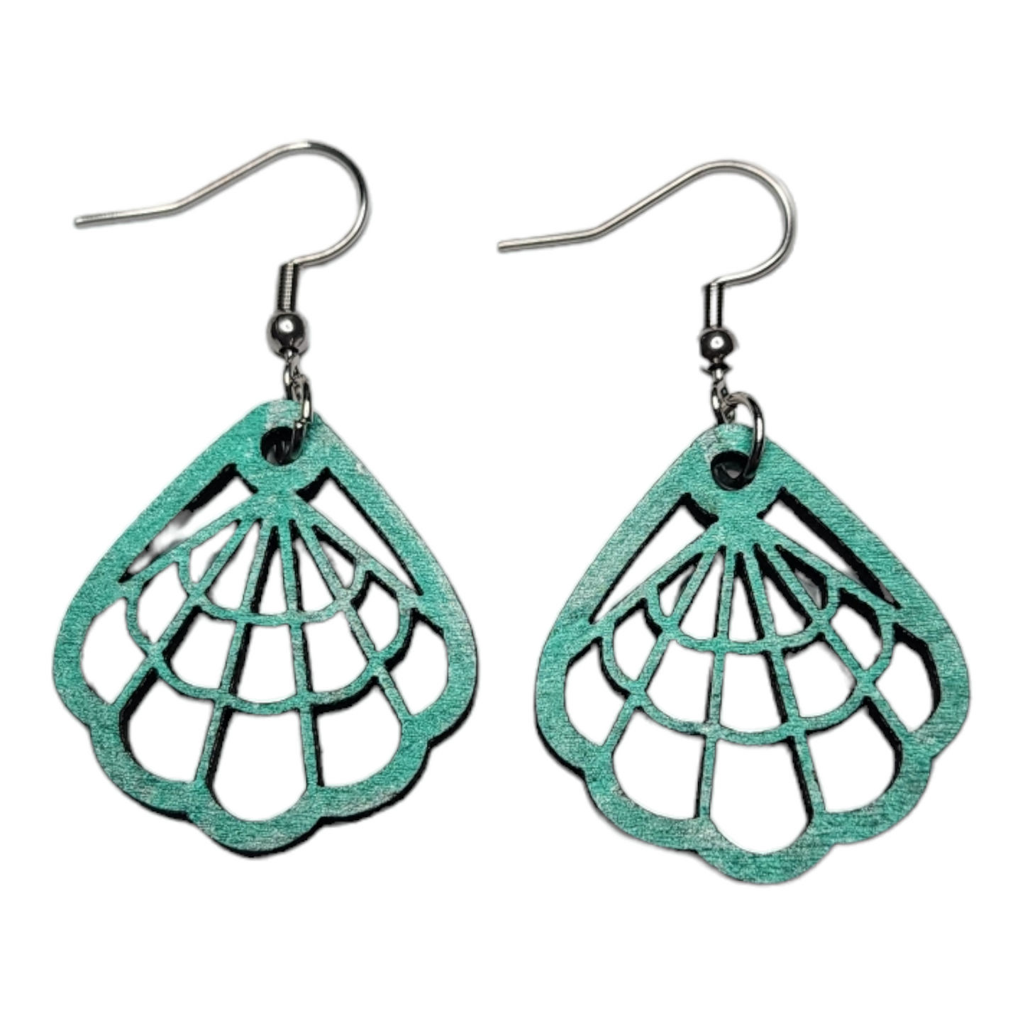 Sea Shell Topical Nature Dangle Earring Stainless Steel Hooks