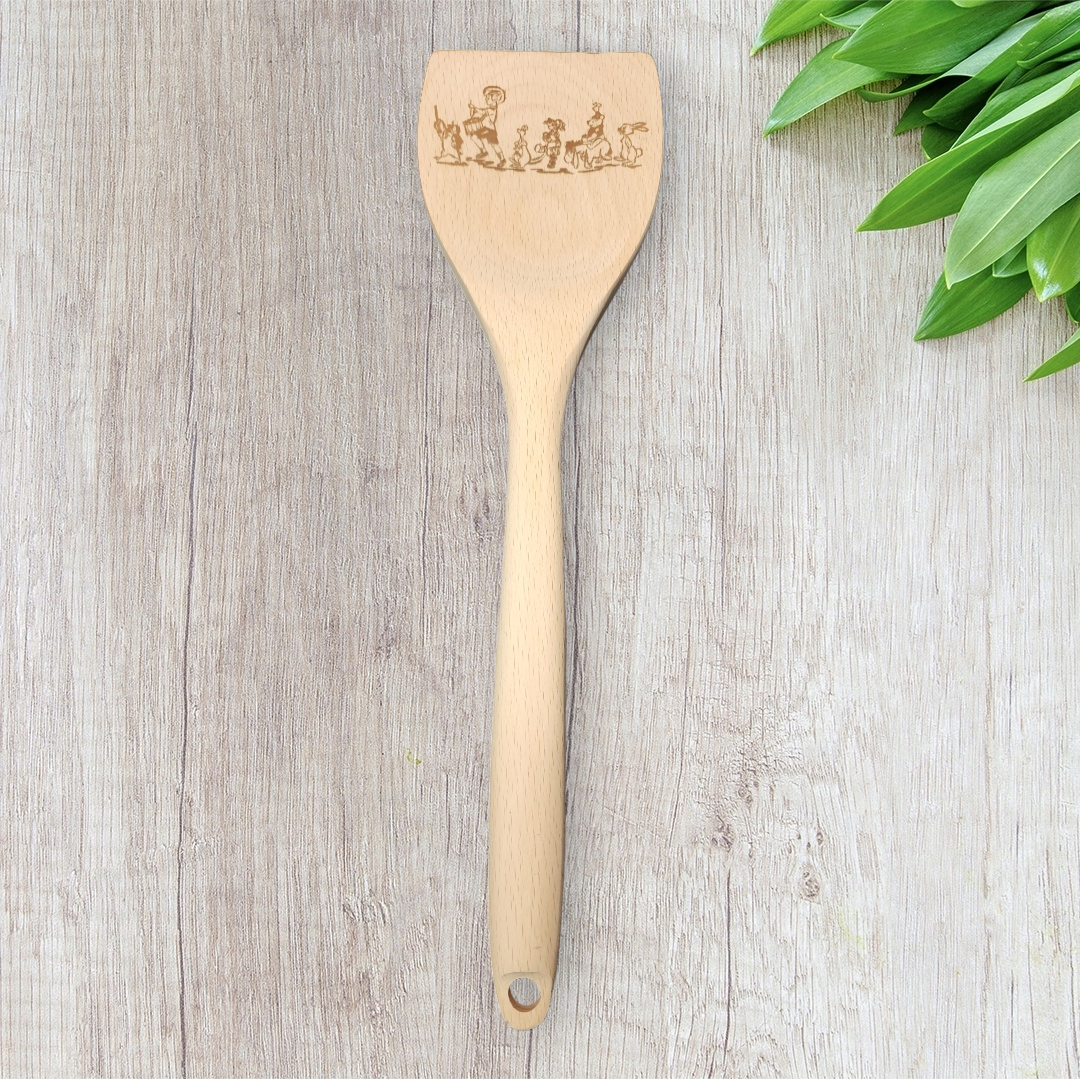 Engraved Wood Cooking Spoons - Character - Pooh and Gang