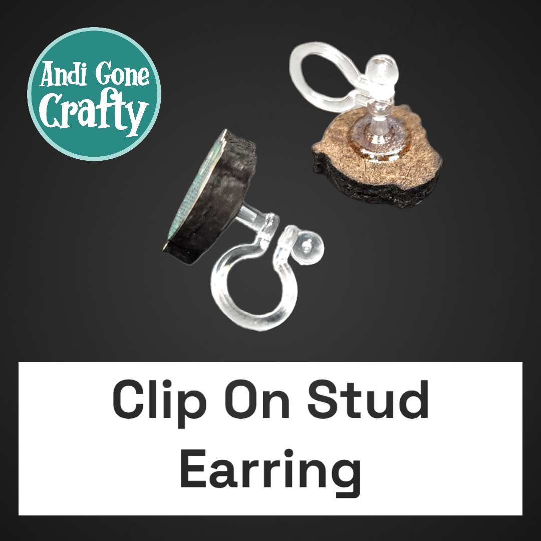 Clip On Earring Blue Dog Heads 2 - Character