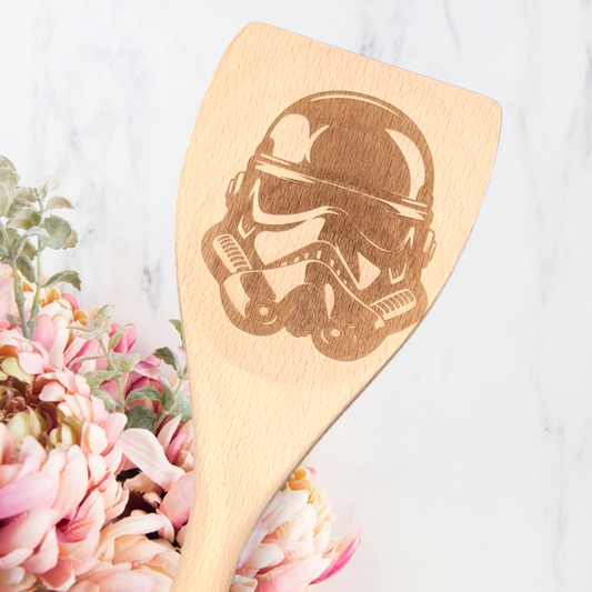 Engraved Wood Cooking Spoons - Character - Storm Trooper
