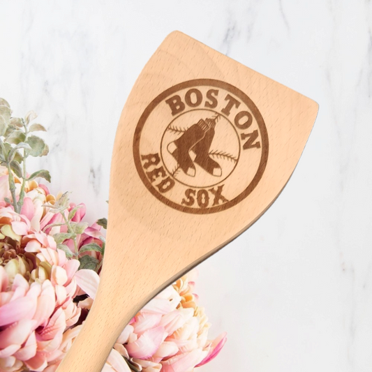 Engraved Wood Cooking Spoons - Baseball  - Boston Red Sox
