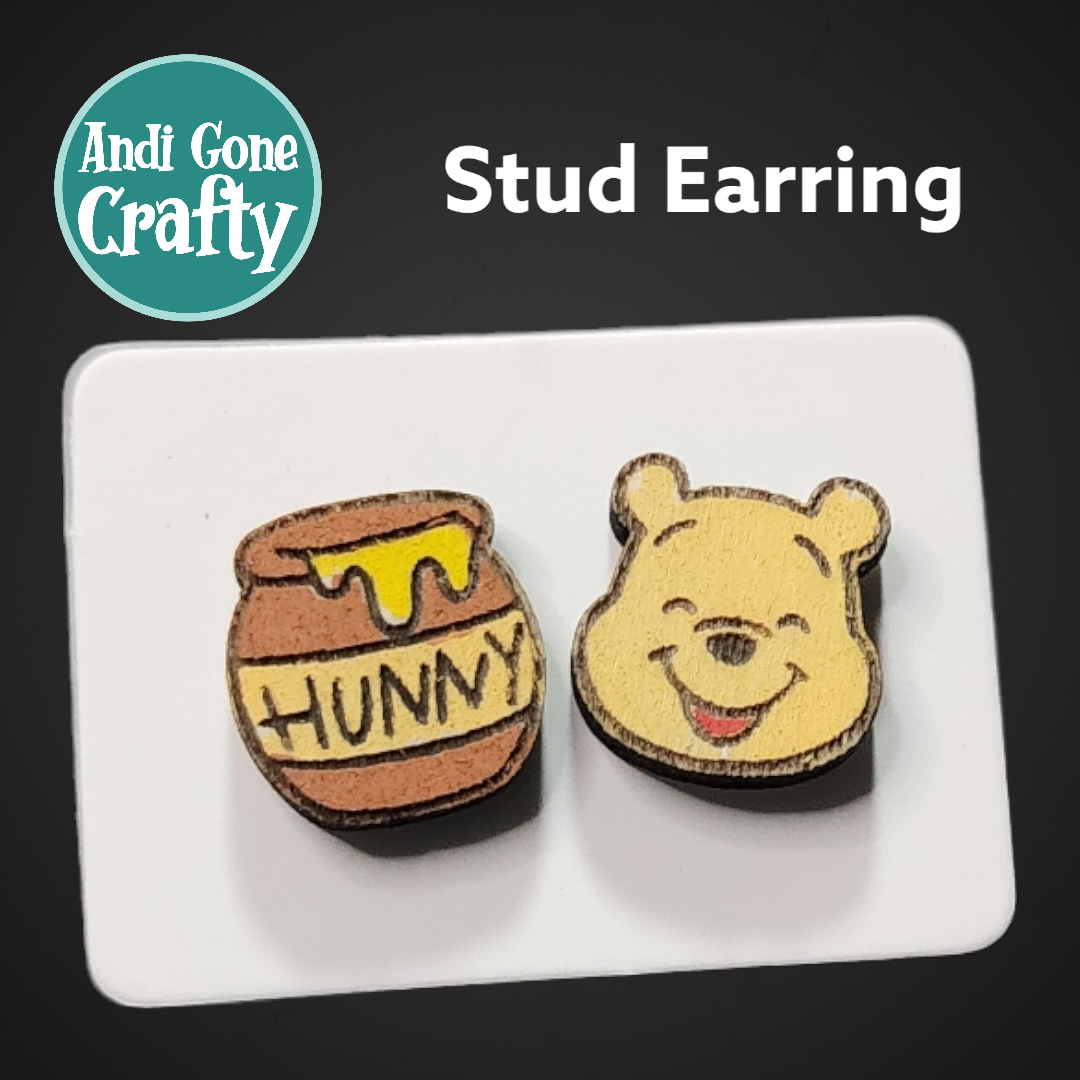Pooh - Character Stainless Steel Stud Earring