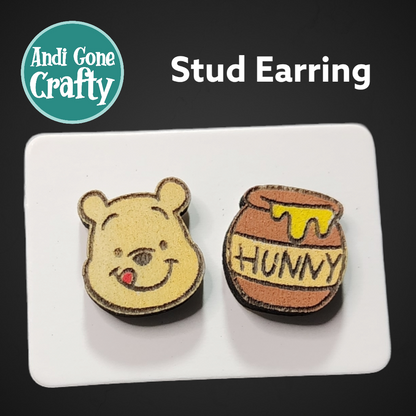 Pooh - Character Stainless Steel Stud Earring