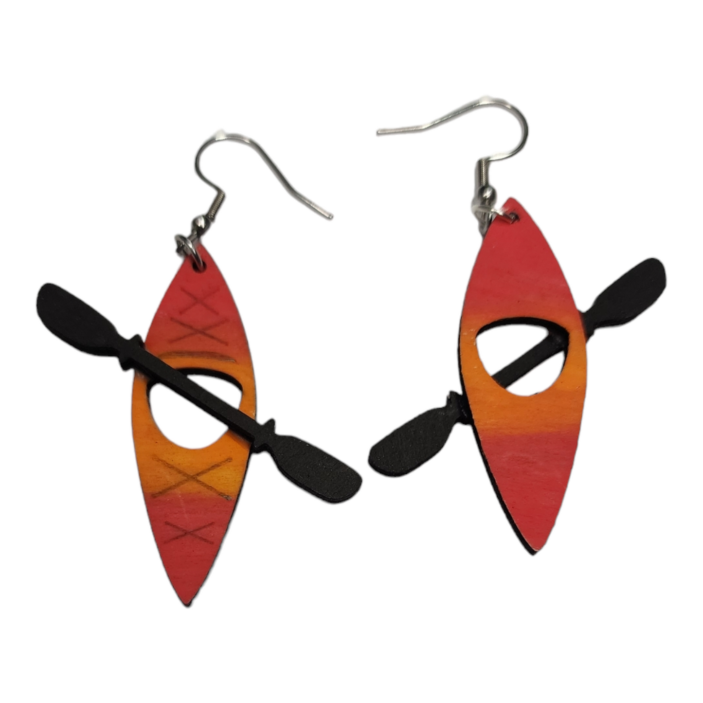 Canoe Dangle Earring Stainless Steel Hooks