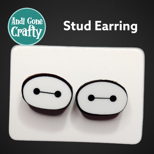 Baymax - Stainless Steel Stud Earring (Random Color Variants)