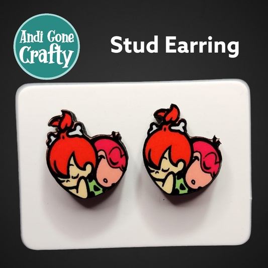 Flintstones - Stainless Steel Stud Earring