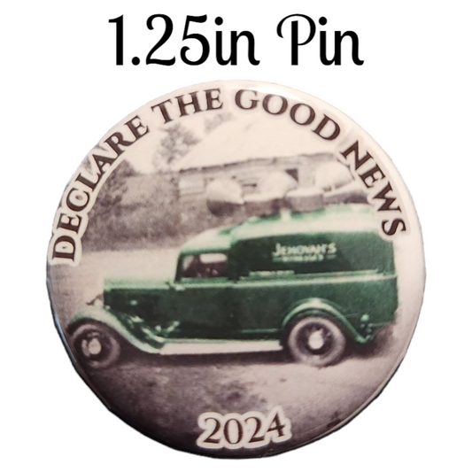 JW - 1.25" Button Pin - 2024 Convention - Declare the Good News - Sound Car