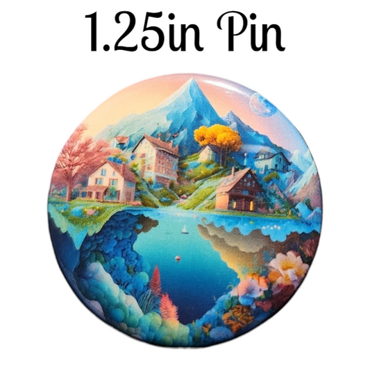 JW - 1.25" Button Pin - Paradise - B