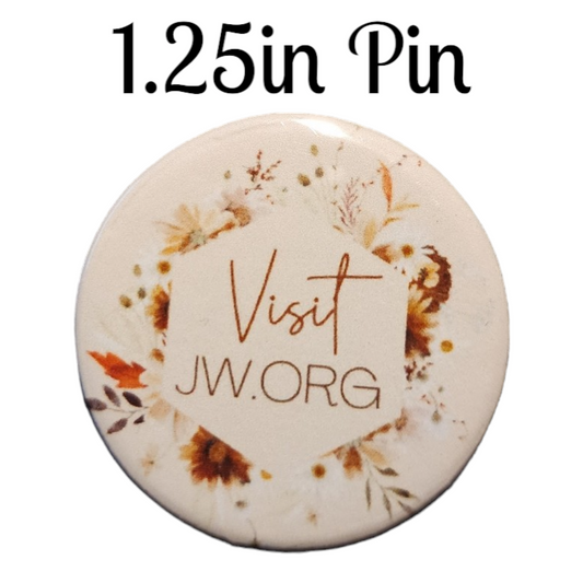JW - 1.25" Button Pin - Visit JW.ORG