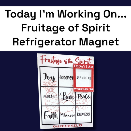 JW - 3x4in Fruitage of the Spirit Fridge Magnet - Grid