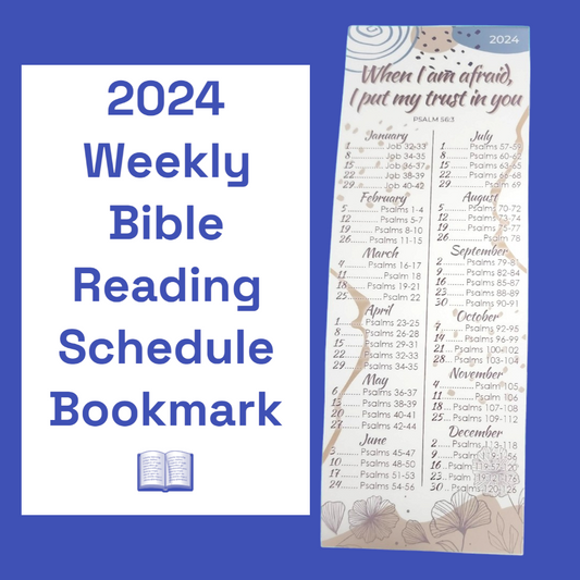 JW Bookmark - 2024 Weekly Bible Reading Schedule - D - 2 Pack