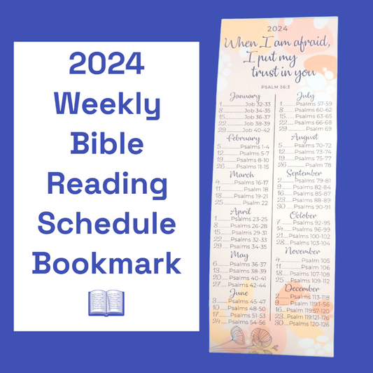 JW Bookmark - 2024 Weekly Bible Reading Schedule - E - 2 Pack