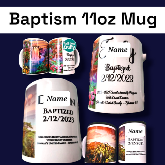 JW Baptism Mug - 11 oz