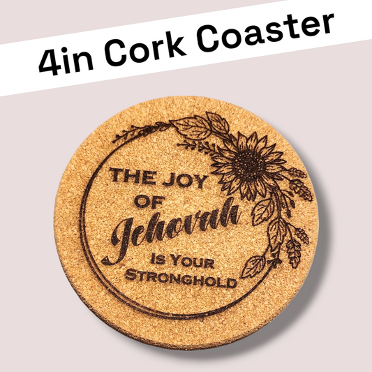 JW 4in Cork Coaster - Joy Stronghold - B