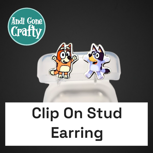 Clip On Earring - Blue Dog Kids