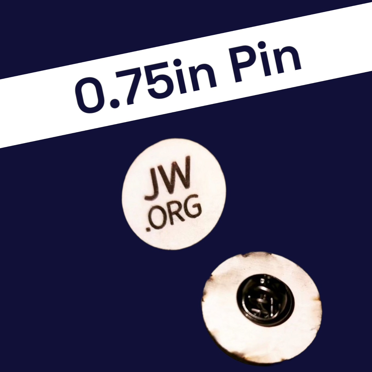 JW - 0.75 inch JW.ORG Pin