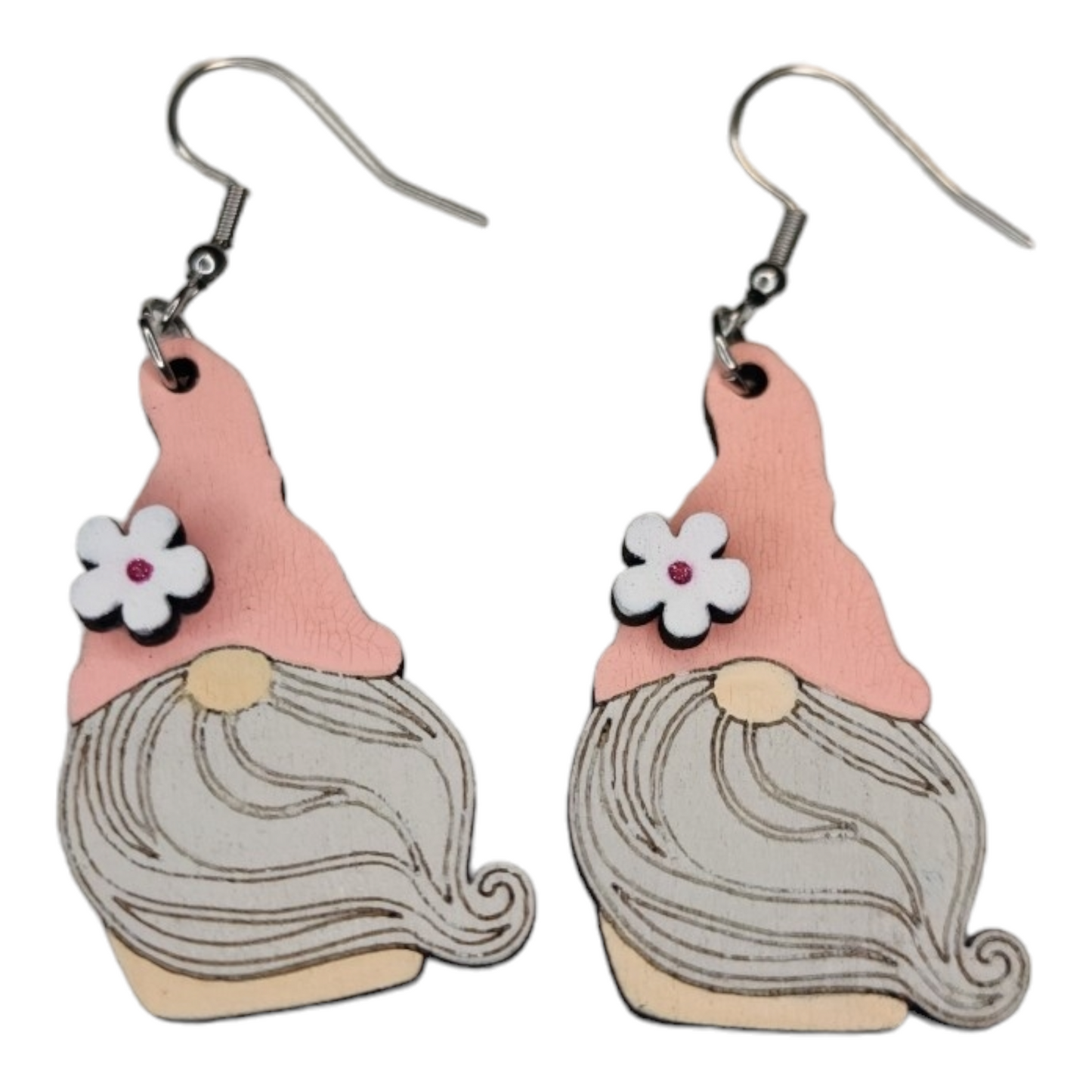 Gnome Dangle Earring Stainless Steel Hooks