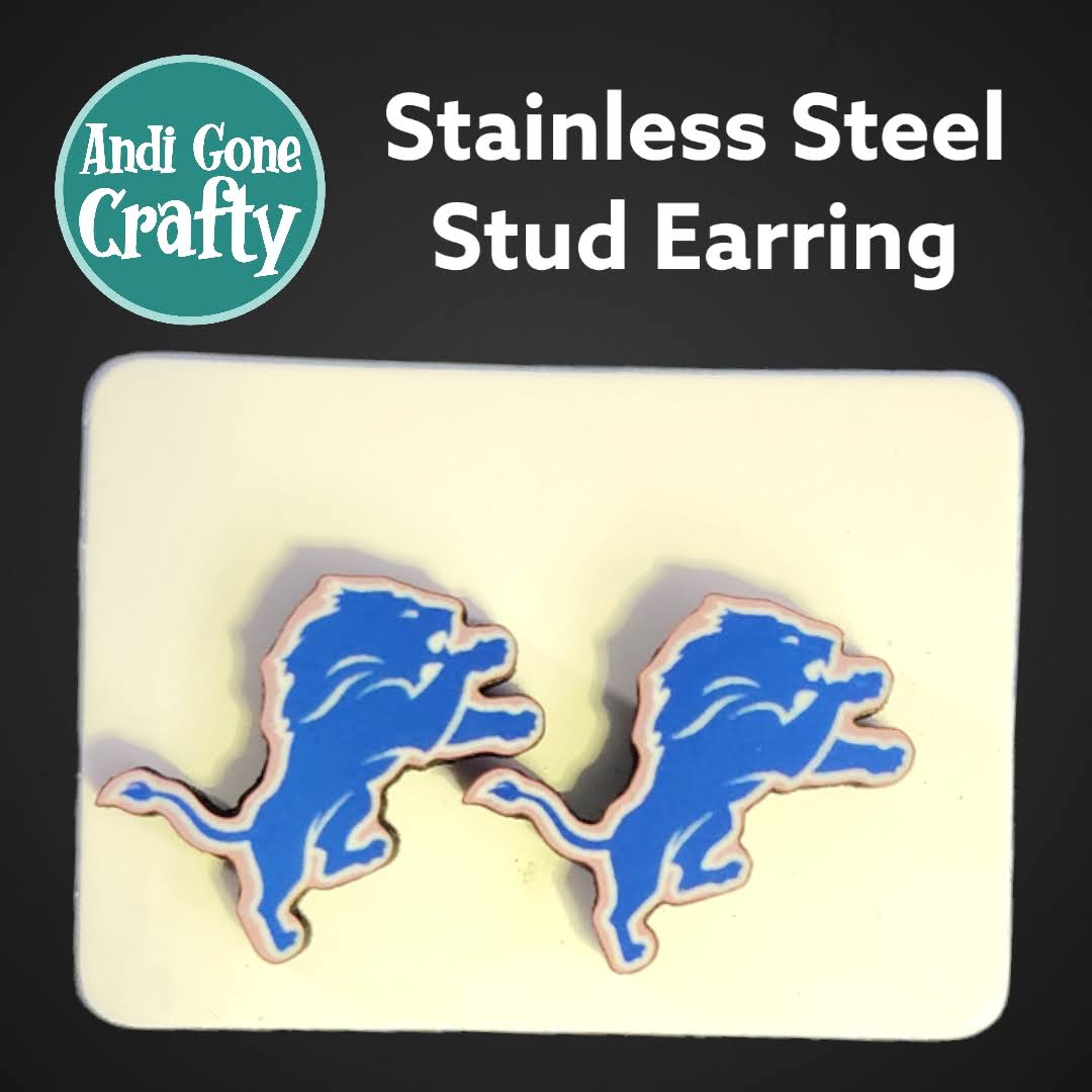 Football Teams - Sports  - Stainless Steel Stud Earring