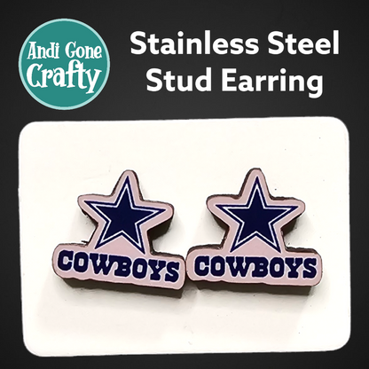 Football Teams - Sports  - Stainless Steel Stud Earring