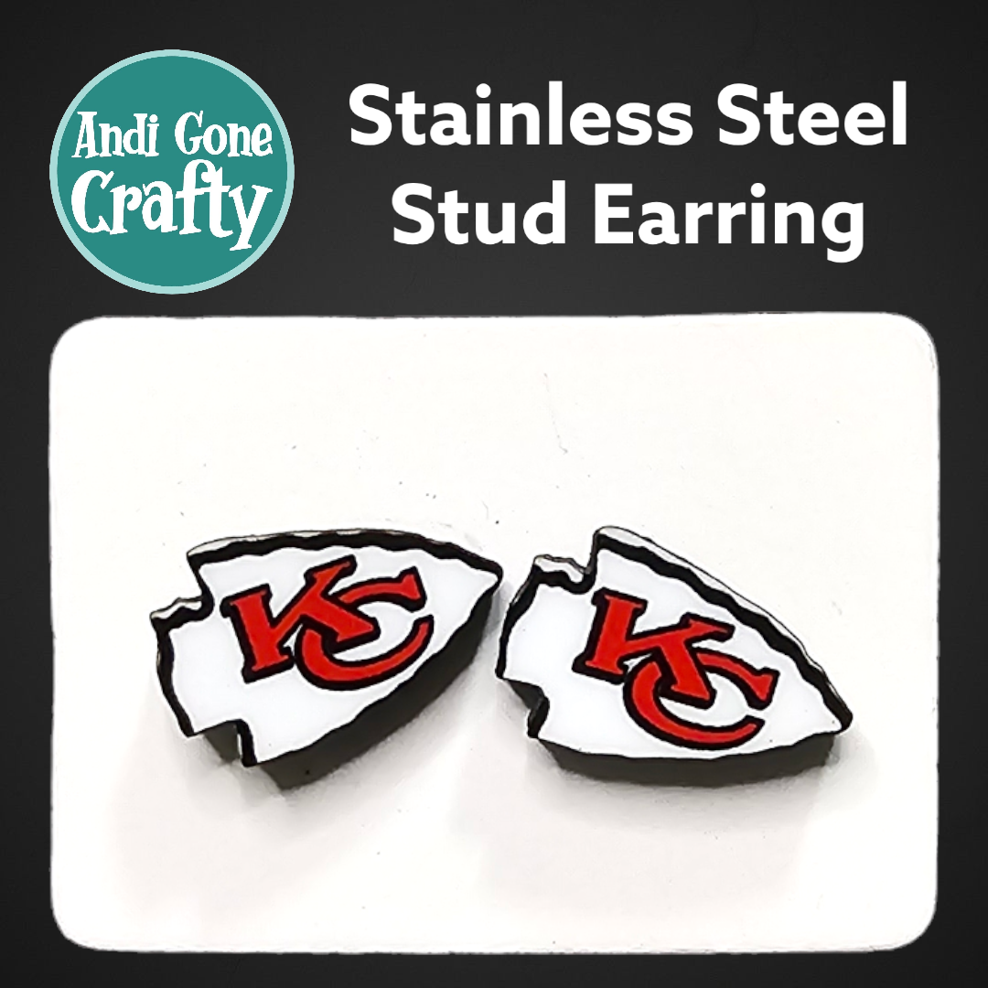 Football Teams - Sports  - Stainless Steel Stud Earring