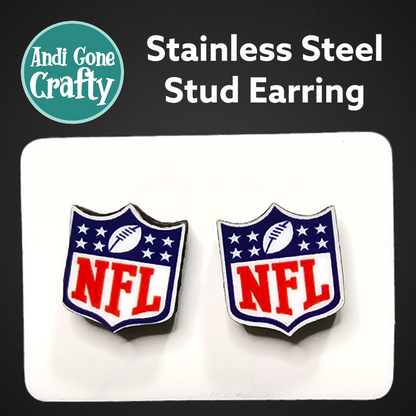 Football Teams - Sports  - Stainless Steel Stud Earring