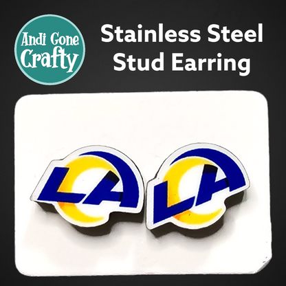 Football Teams - Sports  - Stainless Steel Stud Earring