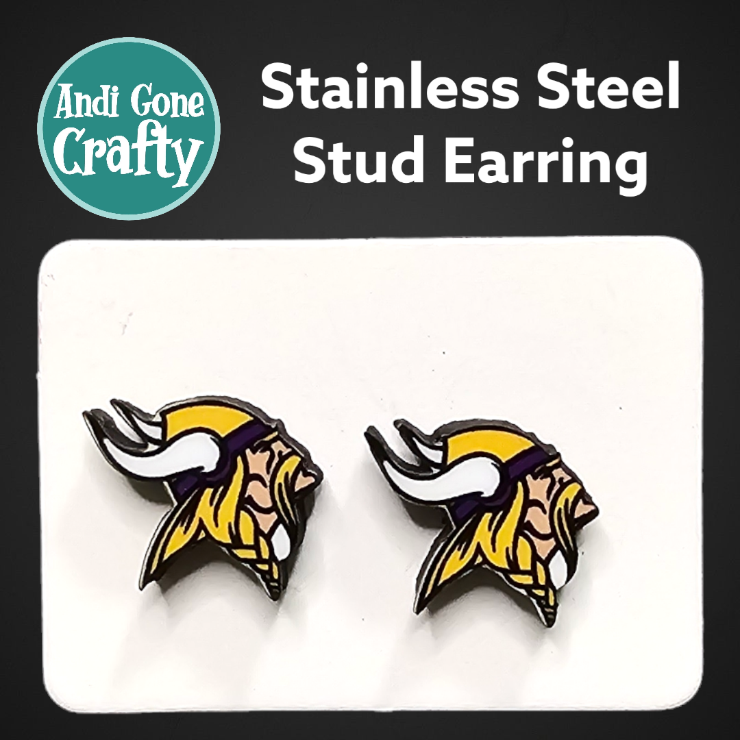 Football Teams - Sports  - Stainless Steel Stud Earring