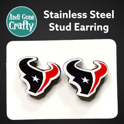 Football Teams - Sports  - Stainless Steel Stud Earring