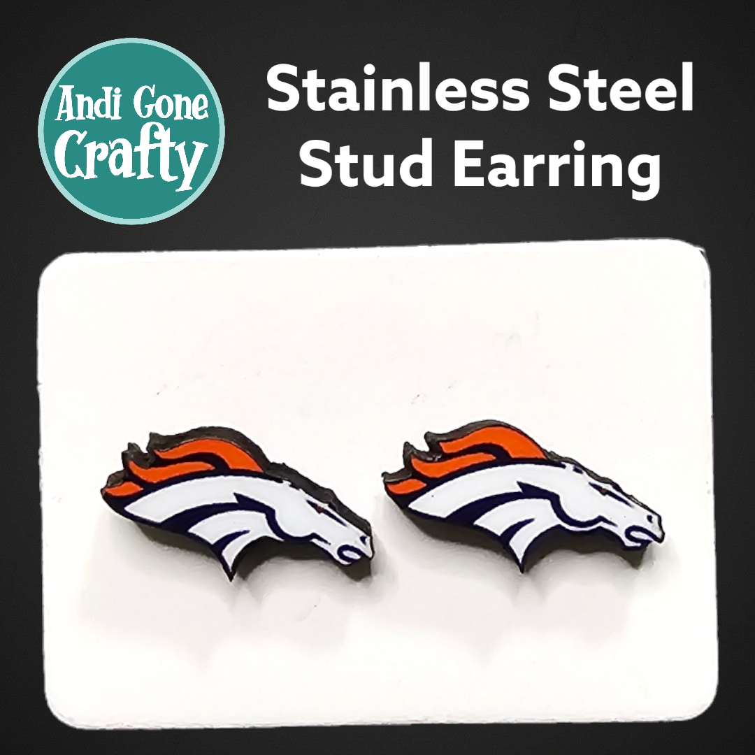 Football Teams - Sports  - Stainless Steel Stud Earring