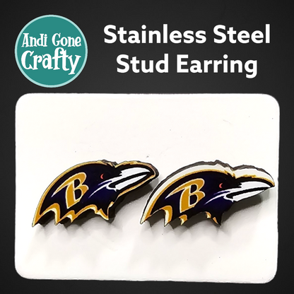 Football Teams - Sports  - Stainless Steel Stud Earring